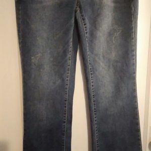 So Bootcut Low Rise Womens Juniors Jeans Size 9 Blue Denim Stretch Medium Wash
